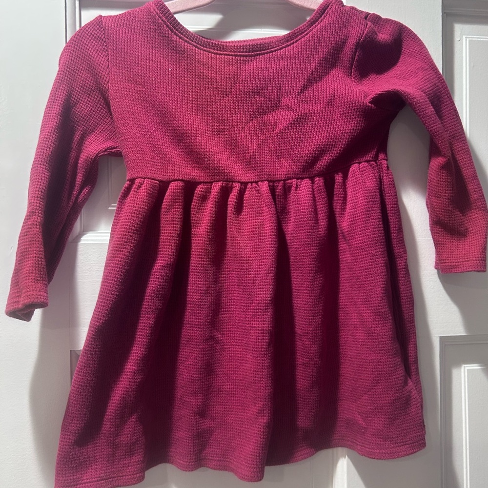 Burgundy Long Sleeve Old Navy dress